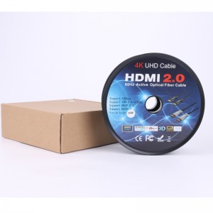 ARC функция Fiber HDMI CABLE (оптично предаване на оптични влакна), оптоелектронна хибридна; Метална обвивка, 4K