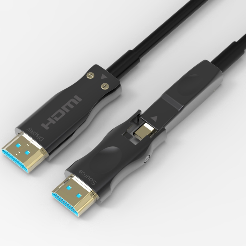 Най-добра цена HDMI 2.0 Тип А до D източник Отделна оптични кабели 15m дължина
