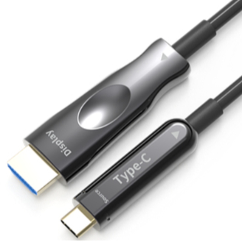 50M (164ft) HDMI USB C aoc кабел 4K * 2K @ 60Hz 10g за ябълков macbook Мобилен телефон към свързан HDTV
